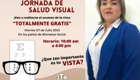 Realizarán el viernes Jornada de Salud Visual