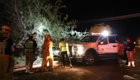 Reporta PC solo daños materiales por tormenta en Guaymas-Empalme