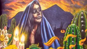 Pintan mural en paraje y comercios de la avenida Obregón