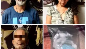 Cae pareja con droga tras cateo