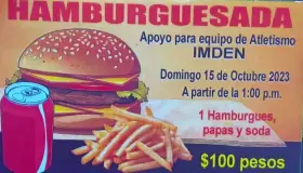 Invitan a “Hamburguesada” para niños y jóvenes atletas