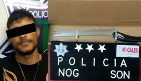 Detienen a persona con cuchillo; se asomaba en casas de Las Bellotas