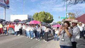 Siguen bloqueos de trabajadores del PJF de Hermosillo