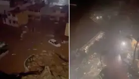 Capturan en video el paso del huracán “Otis” en Acapulco