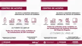 Abren centros de acopio para damnificados de Guerrero