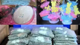 Encuentran fentanilo en coloridos adornos de mesa