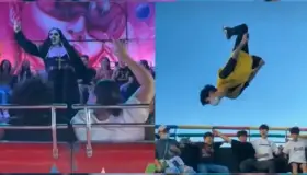 Le hacen la competencia a la ‘Monja de la Feria’; joven coreano da salto sorprendente