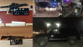 Aseguran un vehículo y armamento después de persecución