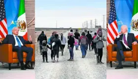 Anuncian Biden y AMLO plan para frenar migrantes en frontera sur