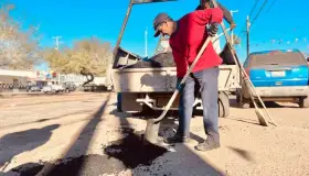 Reinician labor de bacheo en varias calles de la ciudad