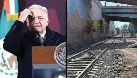 Cuestionan a AMLO sobre construcción de vías del ferrocarril en Nogales-Ímuris