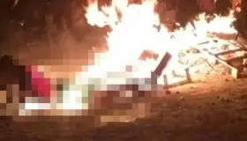 Con quemaduras de gravedad queda persona ebria