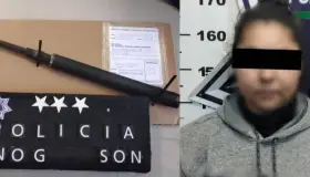 Detienen a mujer que dañaba un vehículo