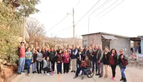 Entrega Alcalde la Calle Agiabampo pavimentada