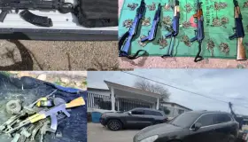 Decomisan autoridades arsenal, explosivos, drogas y vehículos