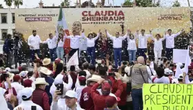 Llega la candidata Claudia Sheinbaum a Hermosillo