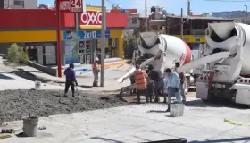 Repavimentan calle en “Bellotas”