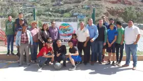 Rehabilitan canchaen colonia CTS-Croc