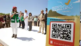 PresentaGobernadoraCódigo QR para prevención