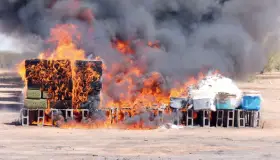 Incinera FGR “drogas duras”