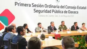 Sesiona por primera vez el Consejo Estatal de Seguridad Pública de Oaxaca