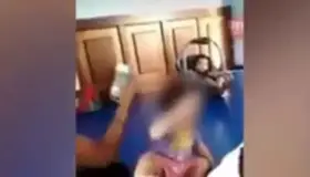 Exhiben a agresora de bebé en guardería de NL