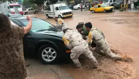 Azota tromba a Nogales