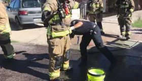 Sofocan bomberos incendio