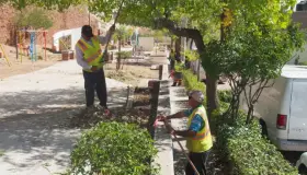 Dan mantenimiento a espacios públicos