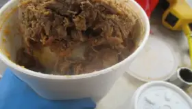 Llevaba drogas entre frituras