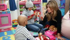 Visita a niños con cáncer