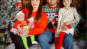 Familia González Moreno listos para disfrutar la Navidad