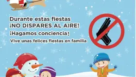 Concientizan sobre disparos al aire