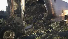 Se incendia tractocamión