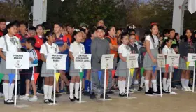 Participan alumnos en Olimpiada Deportiva