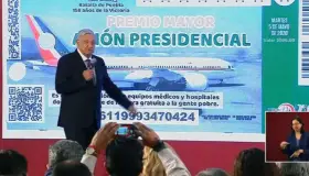 Presentan diseño del ‘cachito’ para rifa del avión presidencial