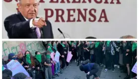 Otra vez pide López Obrador a mujeres... protestas pacíficas