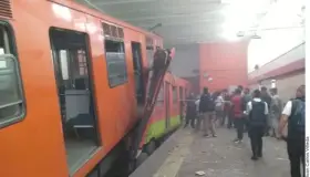 Chocan trenes del Metro en Tacubaya; un muerto y 41 heridos