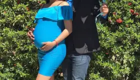 Celeste y Brayam en la dulce espera