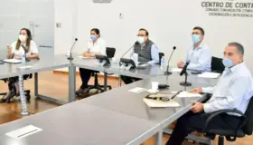 Acuerdan alcaldes y funcionarios estatales reforzar medidas de programa contra Covid-19