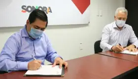 Firma Isssteson y SNTE Sección 54 convenio