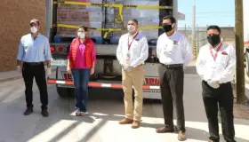 Reciben donación de alimentos