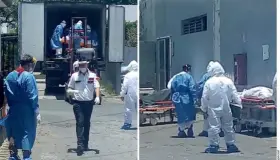 Usan tráiler para almacenar cuerpos con Covid en ISSSTE