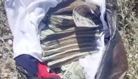 Localizan 21 mil dólares en la vía pública