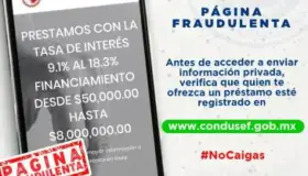 Advierten sobre fraudes en páginas que ofrecen créditos