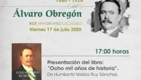 Celebrarán el Aniversario luctuoso de Alvaro Obregón