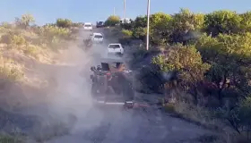 Revientan campamento promigrantes