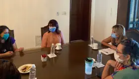 Dialoga Gobernadora con Olimpia Coral Melo