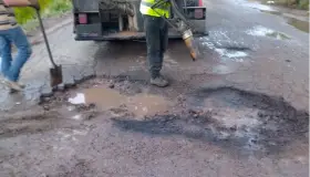 Intensifican campaña de bacheo en la ciudad