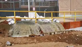 Realizan obra para aguas residuales